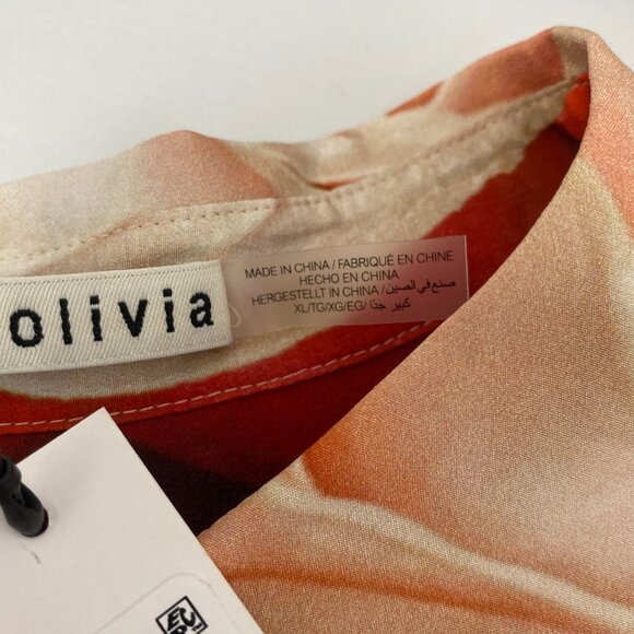 Alice + Olivia x Kelly Dabbah Willa Silk Thrive Blouse XL NWT $395 - Picture 8 of 10